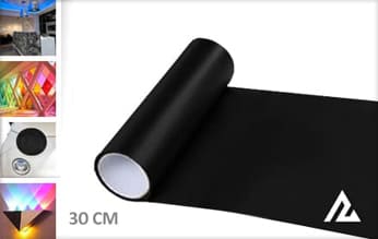 Mat zwart mistlamp folie